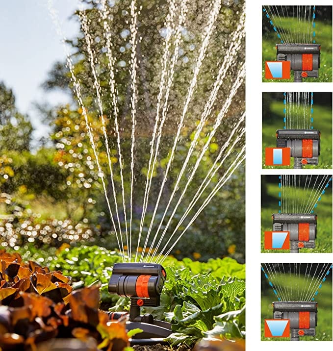 AquaZoom compact, oscillating sprinkler with metal spike, covers up to 2,300 sq. ft. - Image 3