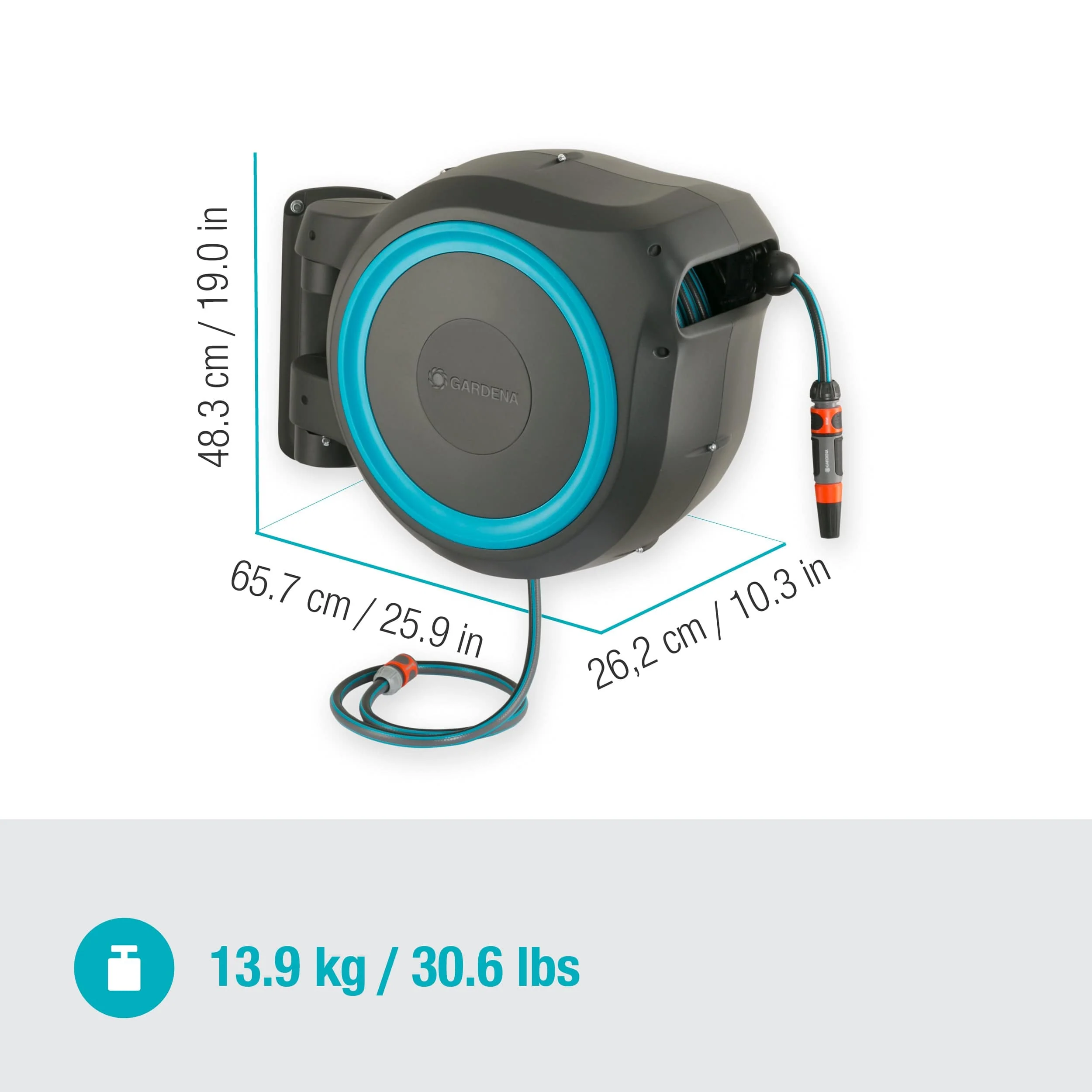 Wall-Mounted Hose Box RollUp XL, 35m - Image 5